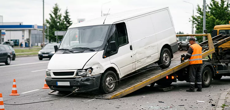 Damaged Van Removal in Kansas City